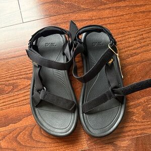 Teva Black Adjustable Strap Sandals